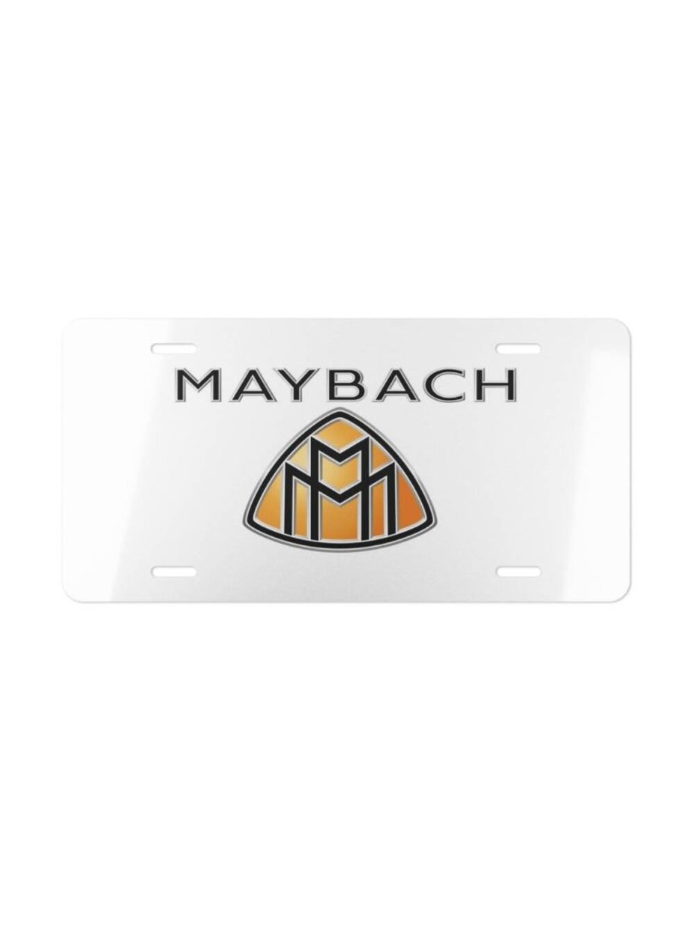 Maybach 12x6 Inch Vanity License Plate – Luxury Car Emblem Design
